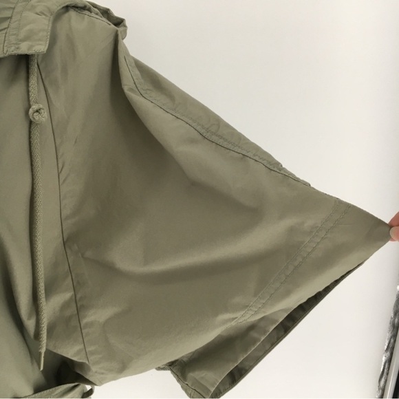 Loft Lightweight Hooded Casual Poncho Utility Button Up Jacket - Sz S - Picture 6 of 15